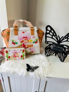 Loungefly Strawberry Shortcake & Friends Satchel Bag and Wallet Set